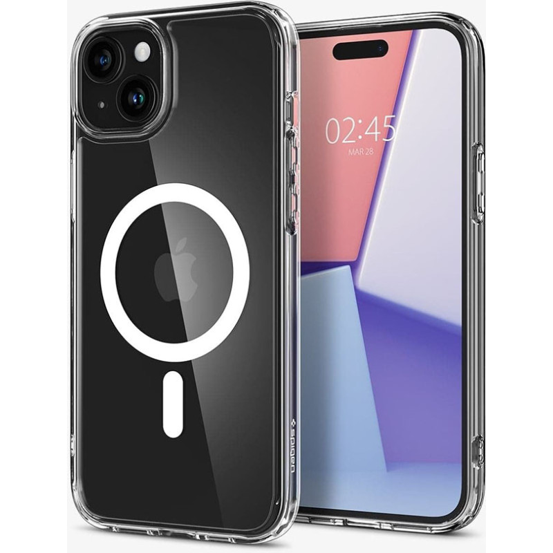 Чохол Spigen для Apple iPhone 15 Ultra Hybrid MagFit, White