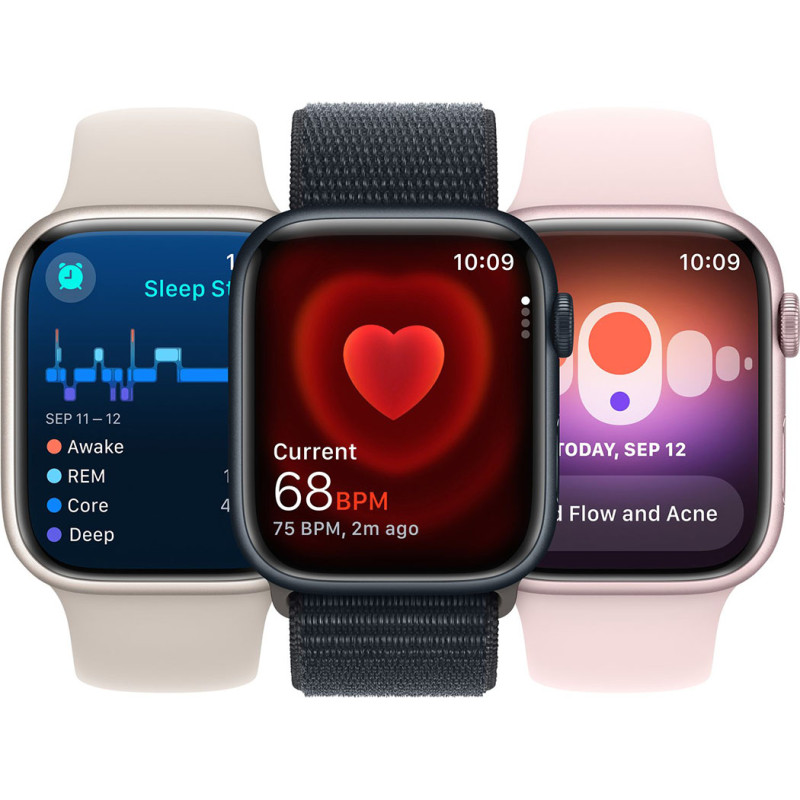 Смартгодинник Apple Watch Series 9 GPS 45mm Silver Aluminium Case with Winter Blue Sport Loop